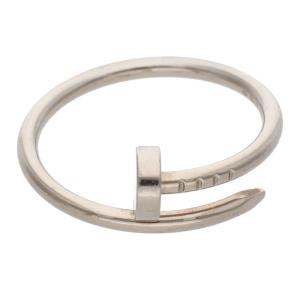 カルティエ 56/17号 JUSTE UN CLOU RING SM ジュストアンクル K18WGリング 中古 OM10