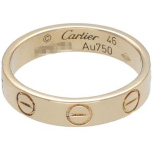 カルティエ サイズ:46/6号 MINI LOVE RING ミニラブリング K18YGミニラブリング 中古 SB01