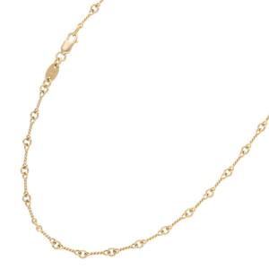 クロムハーツ ネックレス サイズ:18inch 22K NECKCHAIN T18 ツイストチェーン18inch ゴールドネックレス 中古 OK15