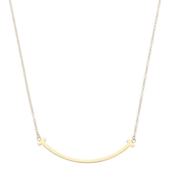 ティファニー Tスマイル K18YGネックレス 中古 SS13