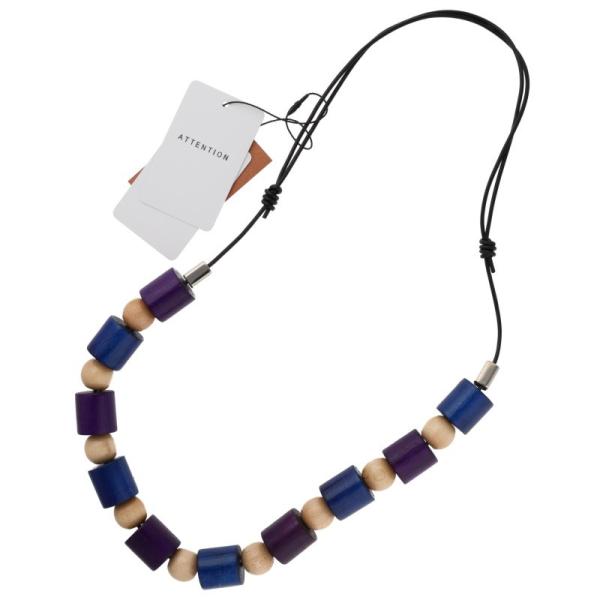 エムズブラック LEATHER CORD WOOD NECKLACE レザーコードウッドネックレス ...