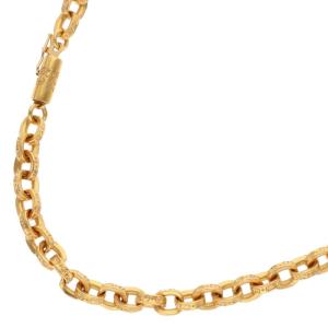 クロムハーツ サイズ:18inch 22K PAPER CHAIN 18 ペーパーチェーン18inch ゴールドネックレス 中古 GZ11