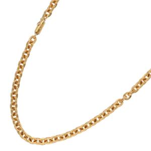 クロムハーツ サイズ:24インチ 22K PAPER CHAIN 24 ペーパーチェーン24inch ゴールドネックレス 中古 SJ02