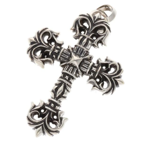 クロムハーツ ネックレストップ FILIG CROSS-SM W BALE フィリグリークロスS W...