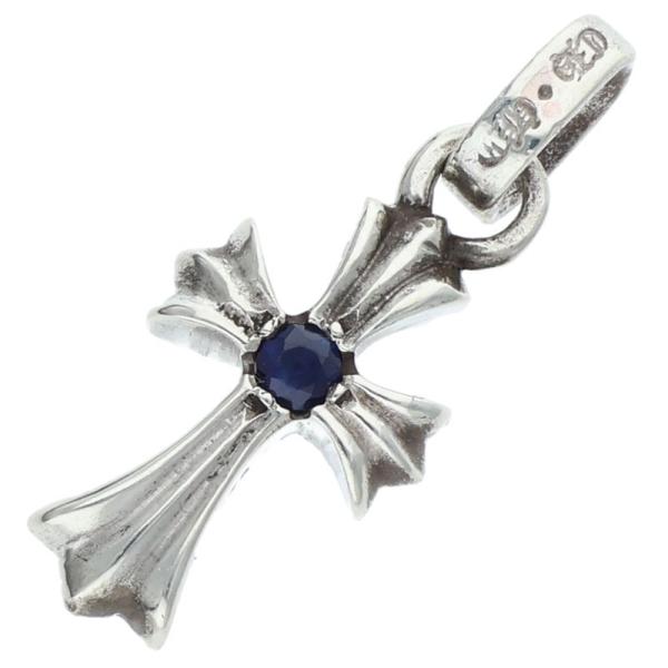 クロムハーツ ネックレストップ CRS BBYFAT SAP ベイビーファット 1サファイア チャー...