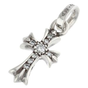 クロムハーツ CRS BBYFAT P DMND ベイビーファット PAVEダイヤ チャーム シルバーネックレストップ 中古 SS07