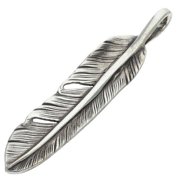 ゴローズ サイズ:中 SVフェザー 中 右向き ネックレストップ 中古 HJ08