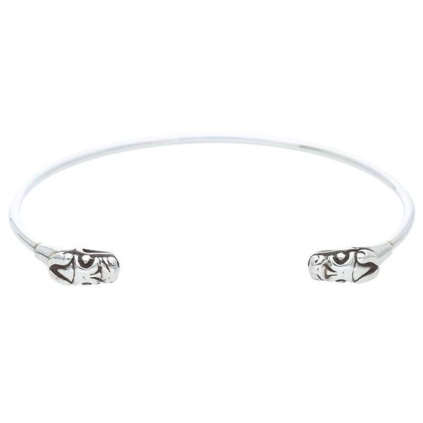 クロムハーツ Chrome Hearts SKINNY BANGLE DBL DOG/スキニーダブル...