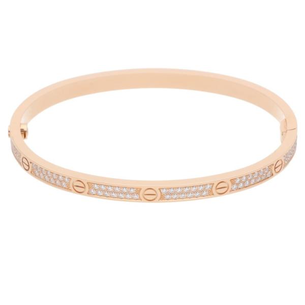 カルティエ サイズ:16 LOVE BRACELET PAVE DIAMONDS SM ラブブレス ...