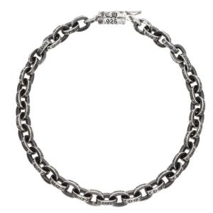 クロムハーツ 7inch PAPER CHAIN ペーパーチェーン シルバーブレスレット 中古 SJ02