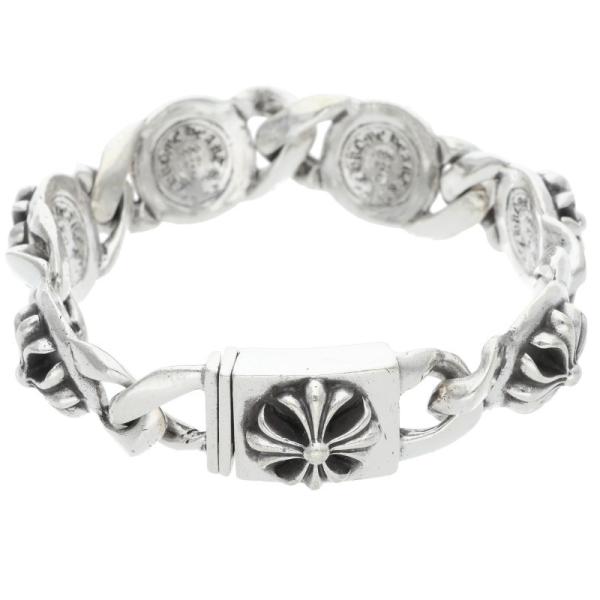 クロムハーツ サイズ:６LINK CROSS LINK クロスリンク シルバーブレスレット 中古 S...