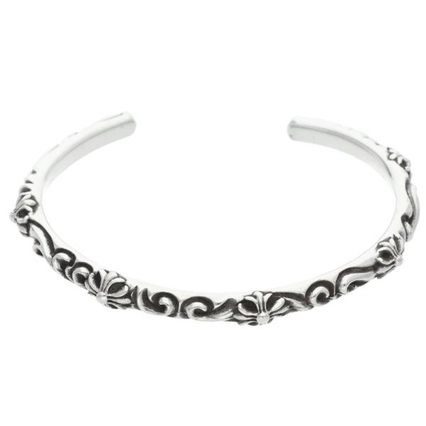 クロムハーツ サイズ:M BANGLE SBT SBTバンド シルバーブレスレット 中古 GZ11