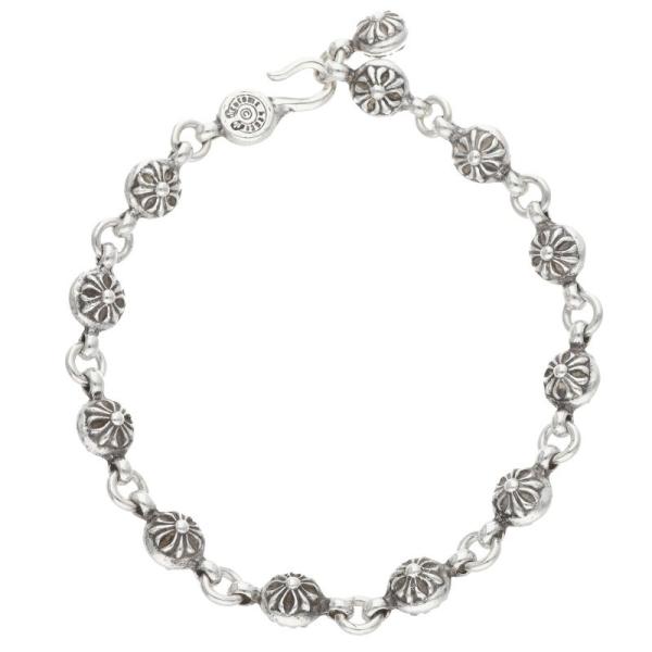 クロムハーツ NO1 BALL #1クロスボール シルバーブレスレット 中古 SJ02