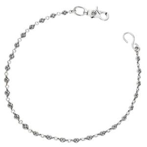 クロムハーツ サイズ:ロング 1BALL LONG-S 1クリップロング#1クロスボール シルバーウォレットチェーン 中古 SS07