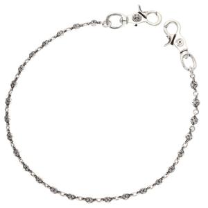 クロムハーツ ウォレットチェーン ロング 1BALL LONG-T 2クリップロング#1クロスボール シルバーウォレットチェーン 中古 OS06
