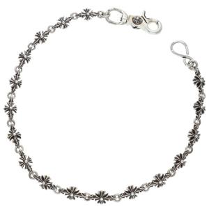 クロムハーツ サイズ:ロング 4C CROSS SHORT-S 1クリップカットアウトCHプラス シルバーウォレットチェーン 中古 SS07