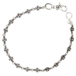 クロムハーツ サイズ:ロング 4C CROSS SHORT-S 1クリップカットアウトCHプラス シルバーウォレットチェーン 中古 SS07