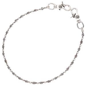 クロムハーツ サイズ:ロング 2BALL LONG-T 2クリップロング#2クロスボール オールドシルバーウォレットチェーン 中古 GZ11
