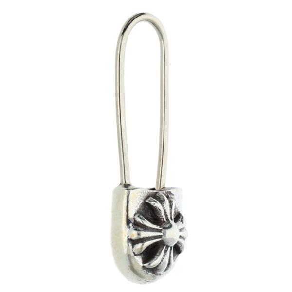 クロムハーツ ER SAFETY PIN セーフティピン シルバーピアス 中古 FK04