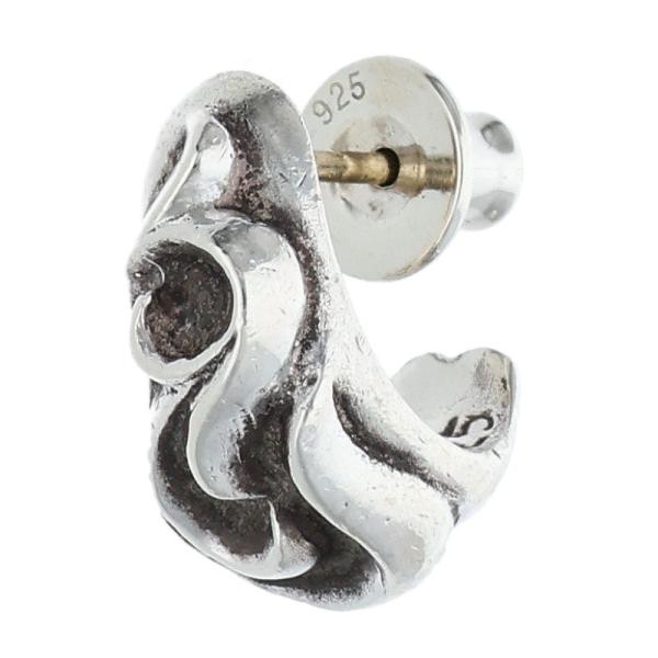 クロムハーツ CARVED TEARDROP カーブドティアドロップ シルバーピアス 中古 SS07