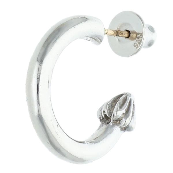 クロムハーツ HOOP PLAIN プレーンフープ シルバーピアス 中古 SS07