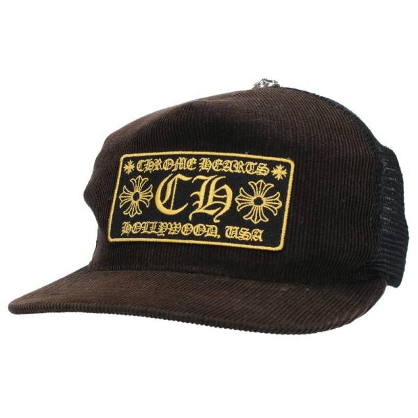 クロムハーツ Chrome Hearts TRUCKER CAP/コーデュロイトラッカー サイズ:O...