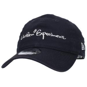 ユニフォームエクスペリメント uniform experiment ニューエラ 19AW UE-192082 NEWERA 9TWENTY CAP ロゴ刺繍キャップ帽子 中古 BS99｜rinkan
