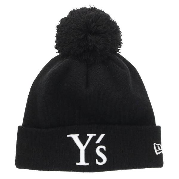 ワイズ Y&apos;s YE-H14-995 ニューエラ Ys ロゴ 刺繍 アクリル ボンボン ニット帽子 ...