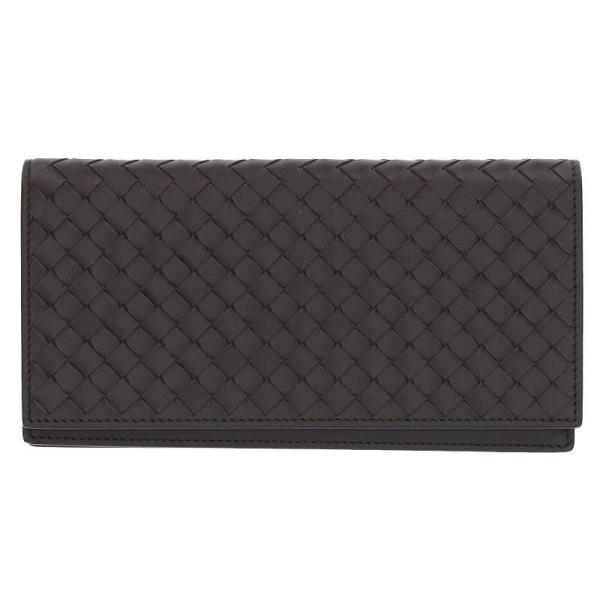 ボッテガヴェネタ イントレチャートレザー長財布 中古 BS99 BOTTEGA VENETA