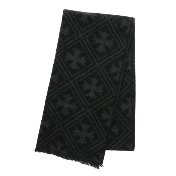 クロムハーツ CHプラス総柄カシミヤマフラー 中古 OS06