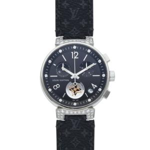 ルイヴィトン 腕時計 40mm Q8E00Z タンブール ムーンスターGM腕時計 中古 SB01