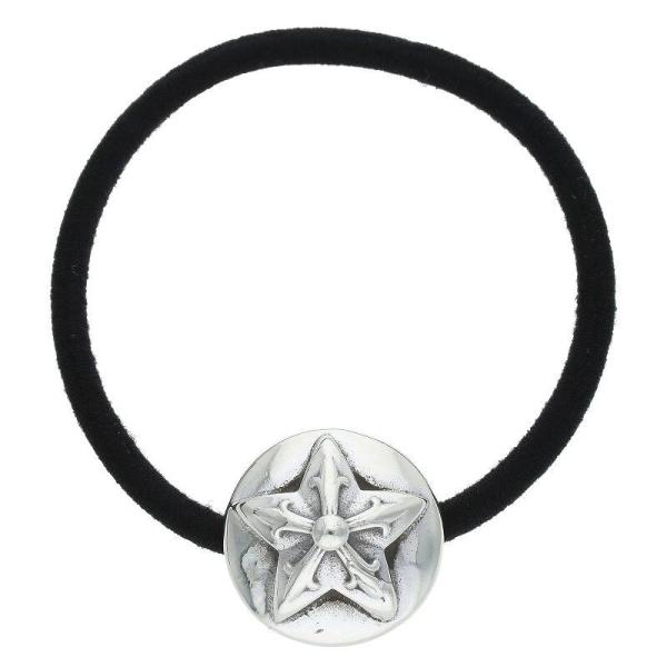 クロムハーツ Chrome Hearts HAIRBAND/スターボタンヘアゴム シルバーコンチョ ...