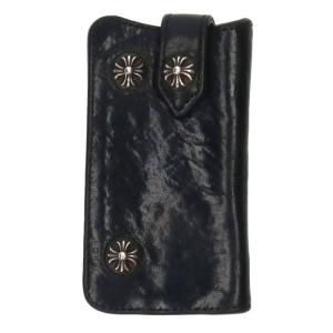 クロムハーツ Chrome Hearts KEY CASE クロスボタンレザーキーケース 中古 OS...