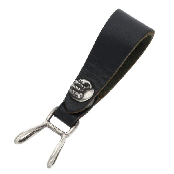 クロムハーツ BELT LOOP クロウボールボタンレザーベルトループ 中古 OS06