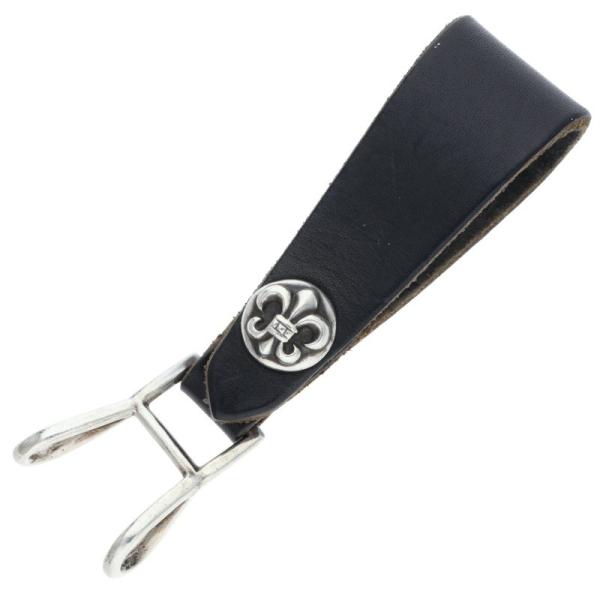 クロムハーツ BELT LOOP BSフレアボールボタンレザーベルトループ 中古 NO05