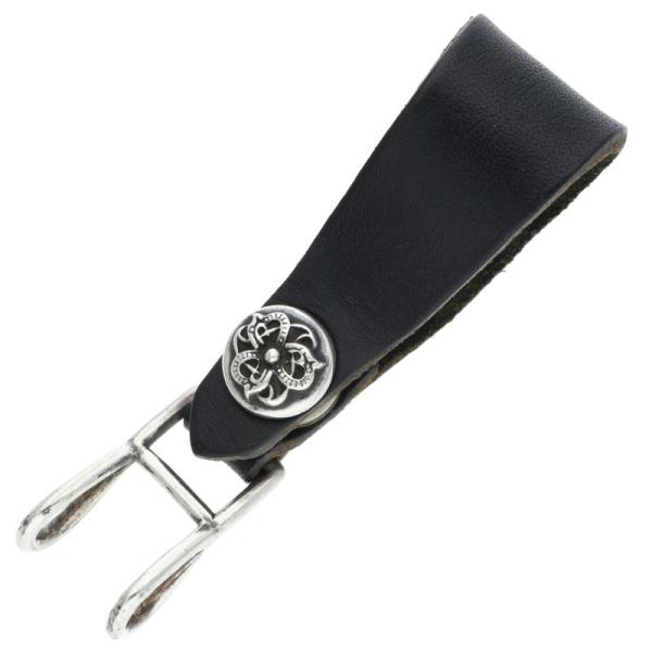 クロムハーツ BELT LOOP フローラルボールボタンレザー小物 中古 SS07