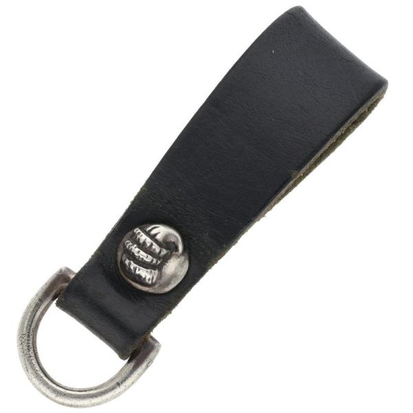 クロムハーツ BELT LOOP D RING Dカンクロウボールボタンレザーベルトループ 中古 N...