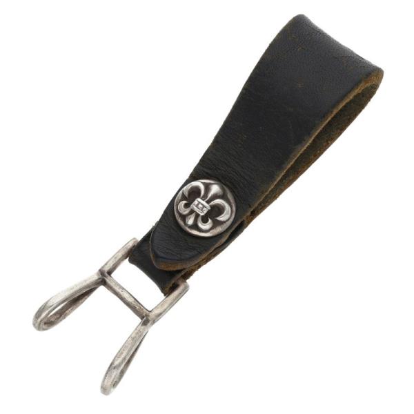 クロムハーツ BELT LOOP フレアボールボタンレザーベルトループ 中古 OK15