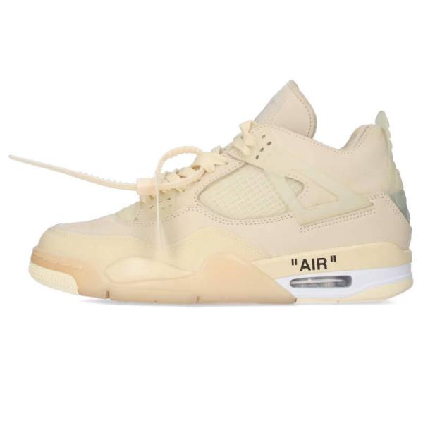 ナイキ NIKE OFF-WHITE WMNS AIR JORDAN 4 RETRO SP SAIL...