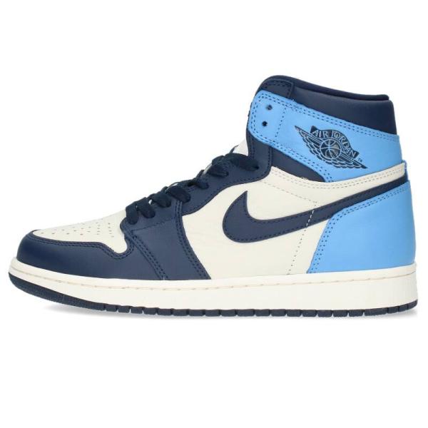 ナイキ NIKE AIR JORDAN 1 RETRO HIGH OG OBSIDIAN 27cm ...