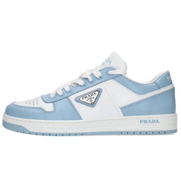 プラダ PRADA 2EE364 サイズ:7.5 ダウンタウンレザースニーカー 中古 SS13