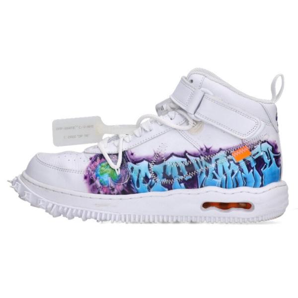 ナイキ オフホワイト 28cm AIR FORCE1 MID SP LTHR GRAFFITI DR...