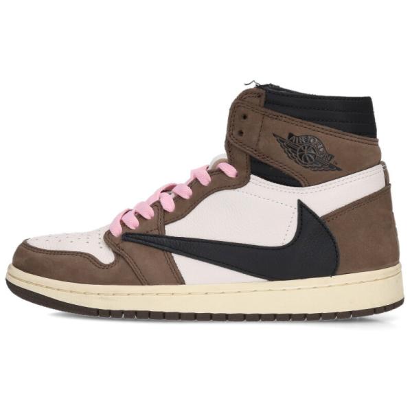 ナイキ スニーカー トラヴィススコット 25cm AIR JORDAN 1 HIGH OG TS T...