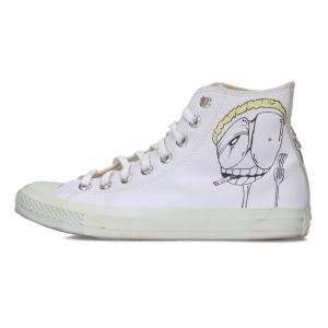 クロムハーツ スニーカー コンバース 27cm PPO CH CONVERSE MATTY BOYプリントレザーハイカットスニーカー 中古 SS07