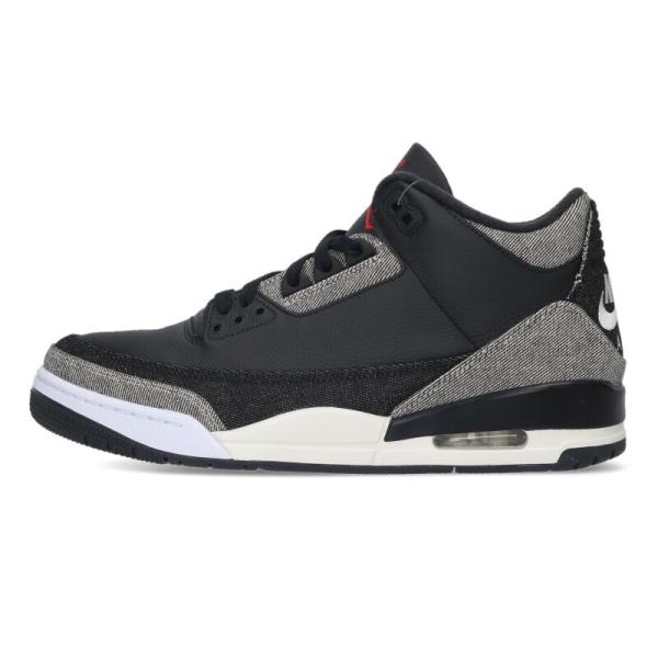 ナイキ スニーカー リーバイス 28.5cm AIR JORDAN 3 RTR LSC BLK SP...