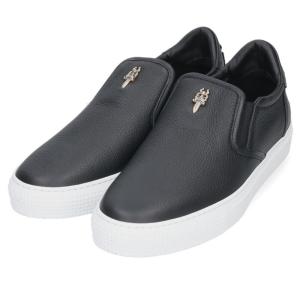 クロムハーツ スニーカー サイズ:41 SLIP ON スリッポン ダガー装飾レザースニーカー 中古 SS13