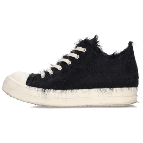 リックオウエンス サイズ:38 RAMONES LOW ラモーンズファーローカットスニーカー 中古 ...