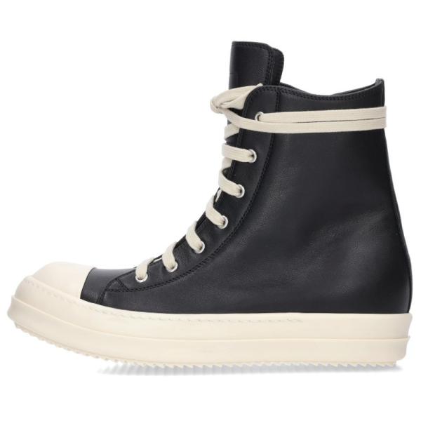 リックオウエンス サイズ:42 RAMONES ラモーンズレザーハイカットスニーカー 中古 SS13