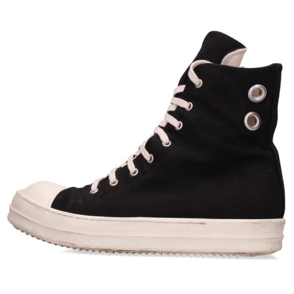 ダークシャドウ サイズ:42 RAMONES ラモーンズキャンバスハイカットスニーカー 中古 FK0...