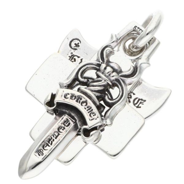 クロムハーツ ネックレストップ 氷室京介 3トリンケッツ シルバーネックレストップ 中古 SS07